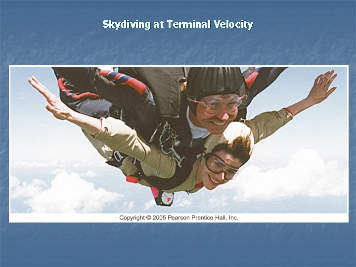 Skydiving at Terminal Velocity 