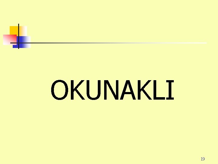 OKUNAKLI 19 