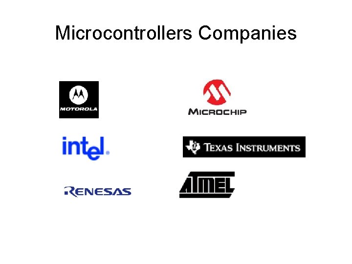 Microcontrollers Companies 