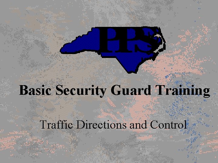 Basic Security Guard Training Traffic Directions and Control 
