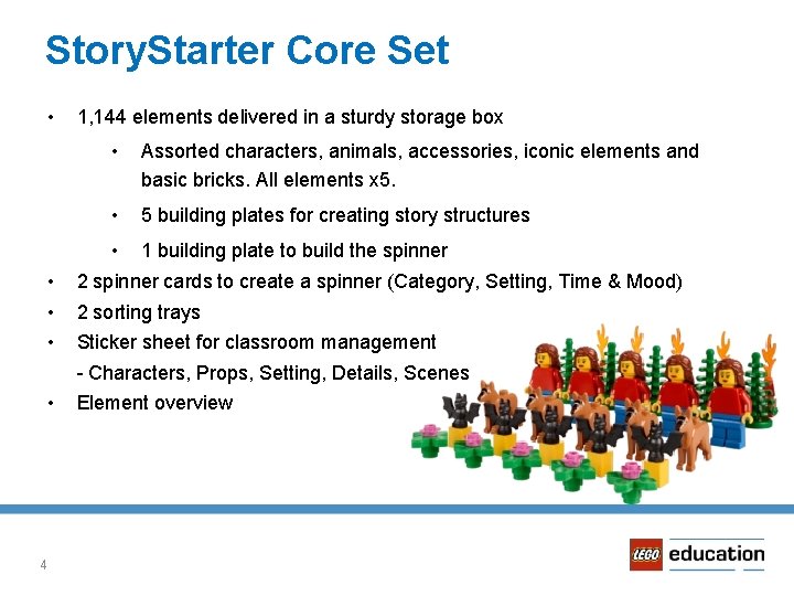 Story. Starter Core Set • • 1, 144 elements delivered in a sturdy storage