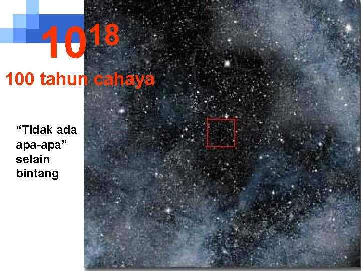 18 10 100 tahun cahaya “Tidak ada apa-apa” selain bintang 