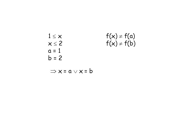 1 x x 2 a=1 b=2 x=a x=b f(x) f(a) f(x) f(b) 