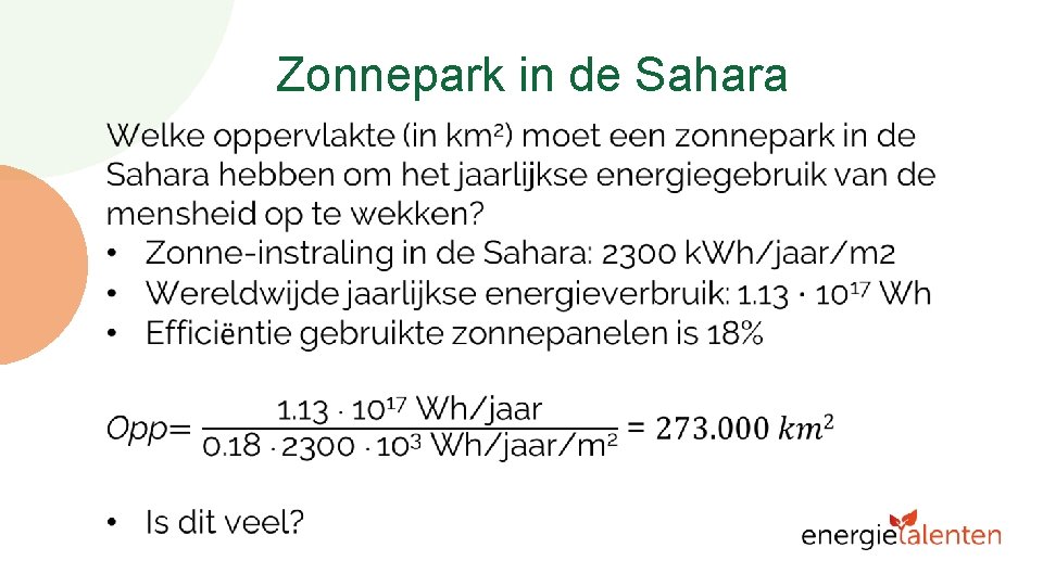 Zonnepark in de Sahara 