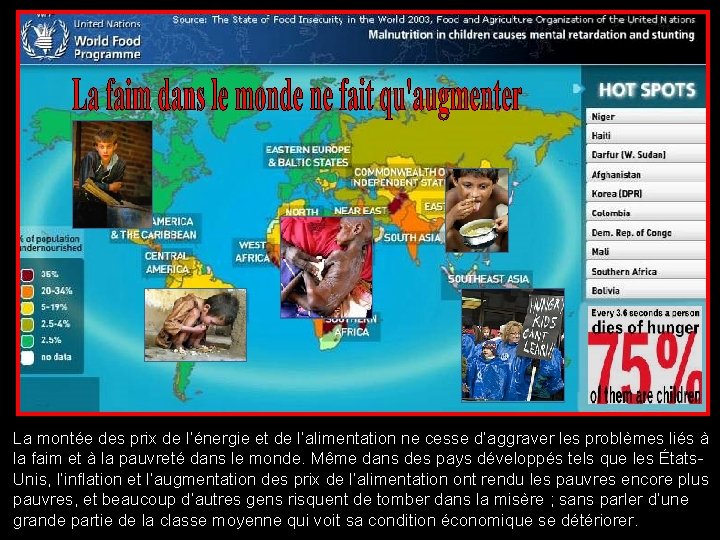 La montée des prix de l’énergie et de l’alimentation ne cesse d’aggraver les problèmes