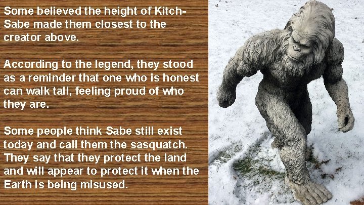 Some believed the height of Kitch. Sabe made them closest to the creator above.
