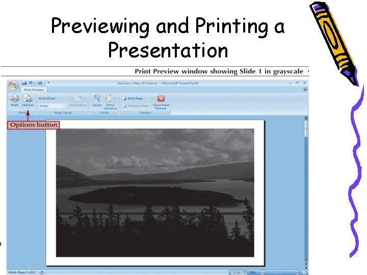 Previewing and Printing a Presentation 