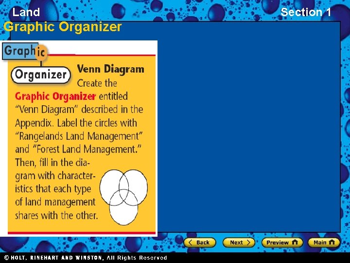 Land Graphic Organizer Section 1 