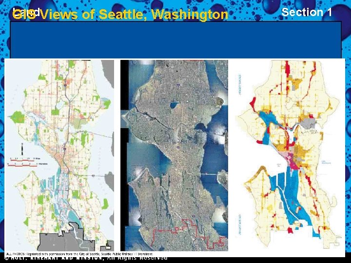Land GIS Views of Seattle, Washington Section 1 