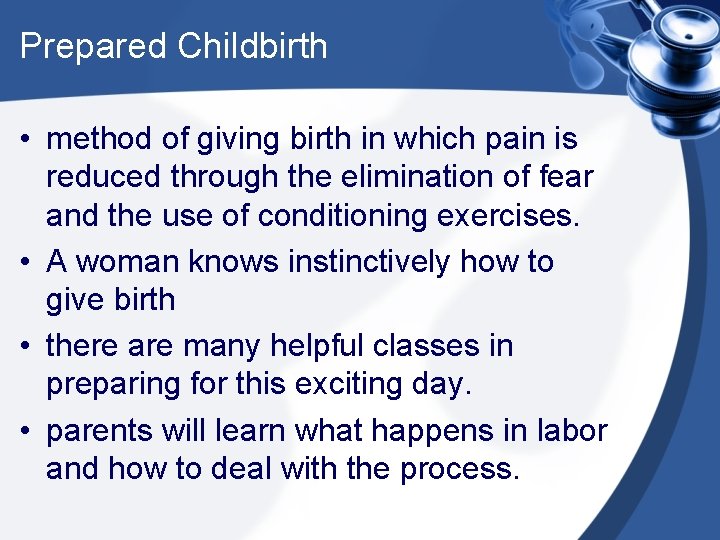Labour and delivery Child Studies 120 Sept 2013