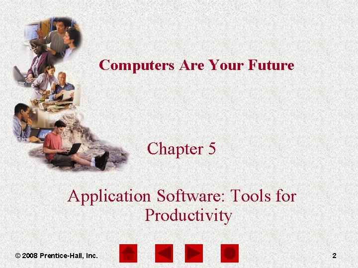 Computers Are Your Future Chapter 5 Application Software: Tools for Productivity © 2008 Prentice-Hall,