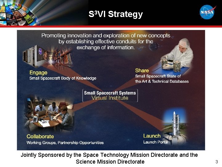 S 3 VI Strategy Jointly Sponsored by the Space Technology Mission Directorate and the
