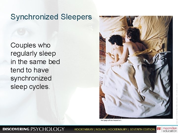 Synchronized Sleepers Couples who regularly sleep in the same bed tend to have synchronized