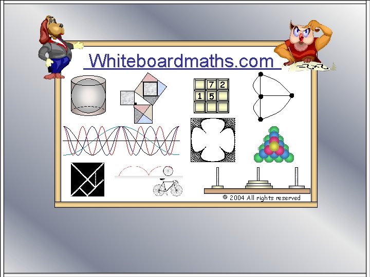 Whiteboardmaths. com 7 2 1 5 © 2004 All rights reserved 