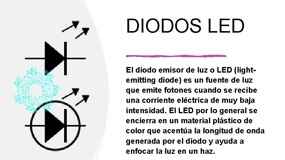 DIODOS LED El diodo emisor de luz o LED (lightemitting diode) es un fuente