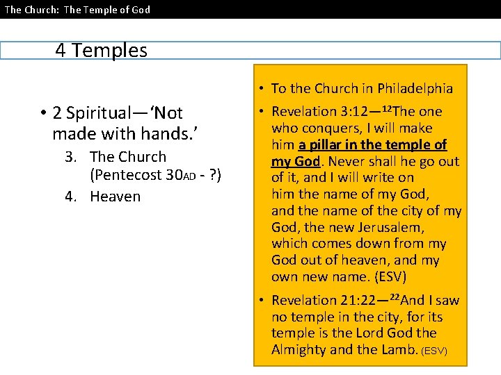 The Church The Temple of God Morningside Church