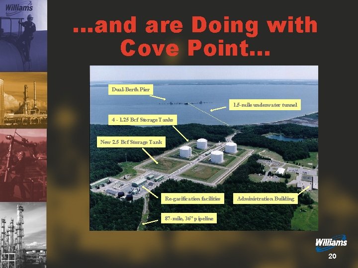 …and are Doing with Cove Point. . . Dual-Berth Pier 1. 5 -mile underwater