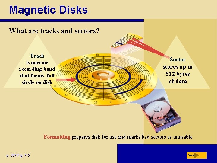 Magnetic Disks What are tracks and sectors? Track is narrow recording band that forms