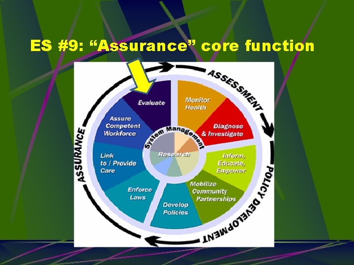 ES #9: “Assurance” core function 