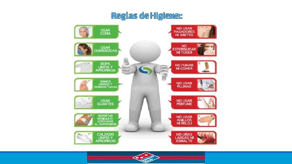 REGLAS DE HIGIENE: 
