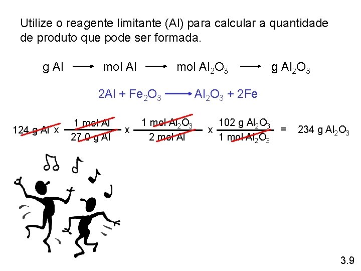 Utilize o reagente limitante (Al) para calcular a quantidade de produto que pode ser