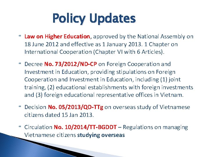 Policy Updates Law on Higher Education, approved by the National Assembly on 18 June