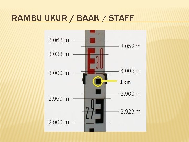 RAMBU UKUR / BAAK / STAFF 