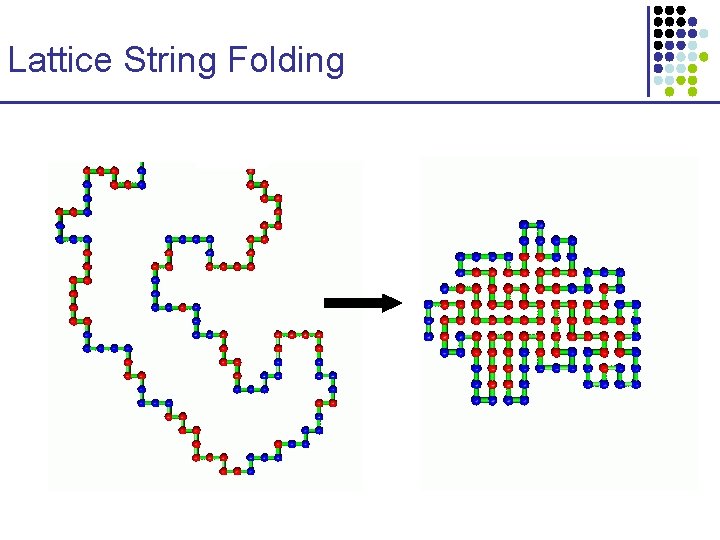 Lattice String Folding 