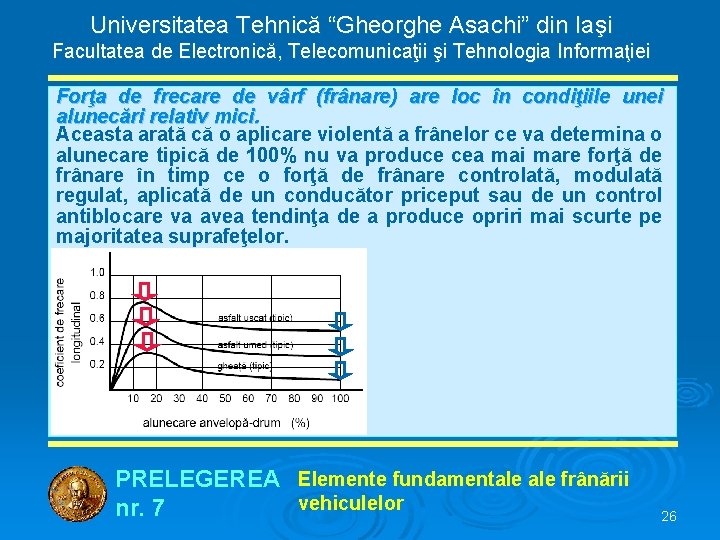 Universitatea Tehnică “Gheorghe Asachi” din Iaşi Facultatea de Electronică, Telecomunicaţii şi Tehnologia Informaţiei Forţa