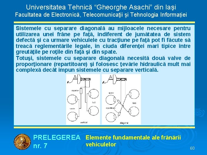 Universitatea Tehnică “Gheorghe Asachi” din Iaşi Facultatea de Electronică, Telecomunicaţii şi Tehnologia Informaţiei Sistemele