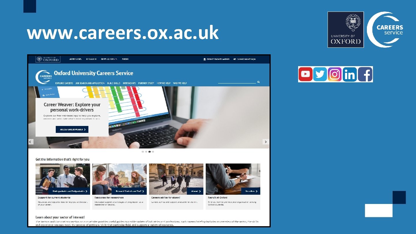 www. careers. ox. ac. uk 