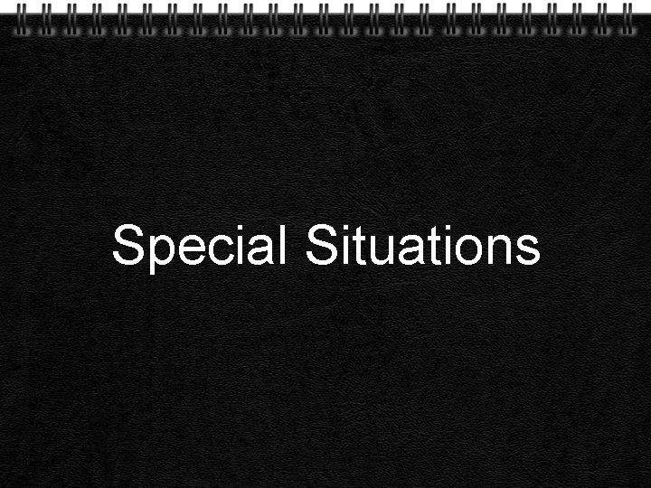 Special Situations Page 