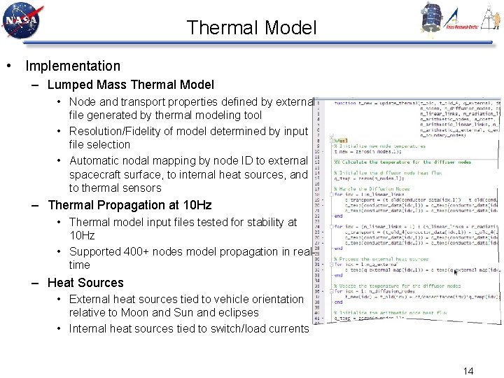 Thermal Model • Implementation – Lumped Mass Thermal Model • Node and transport properties