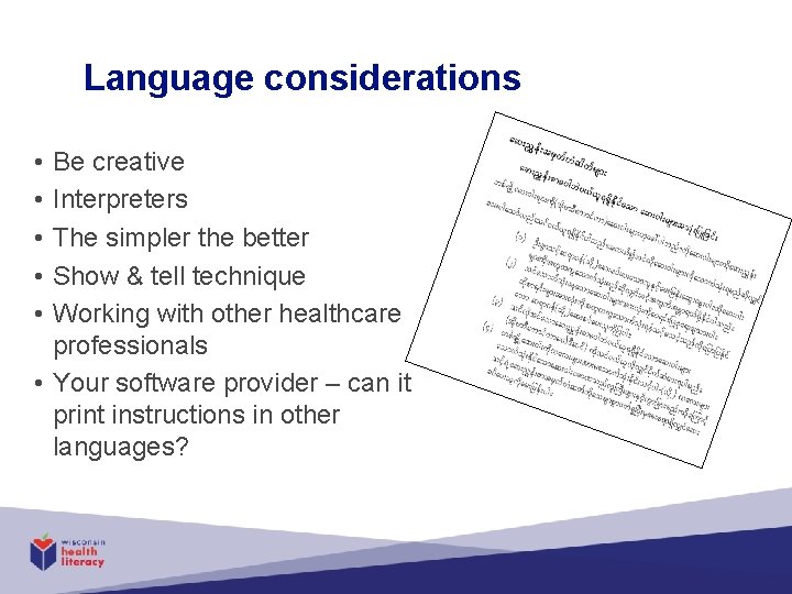 Communicating with Refugee and Immigrant Populations on Health