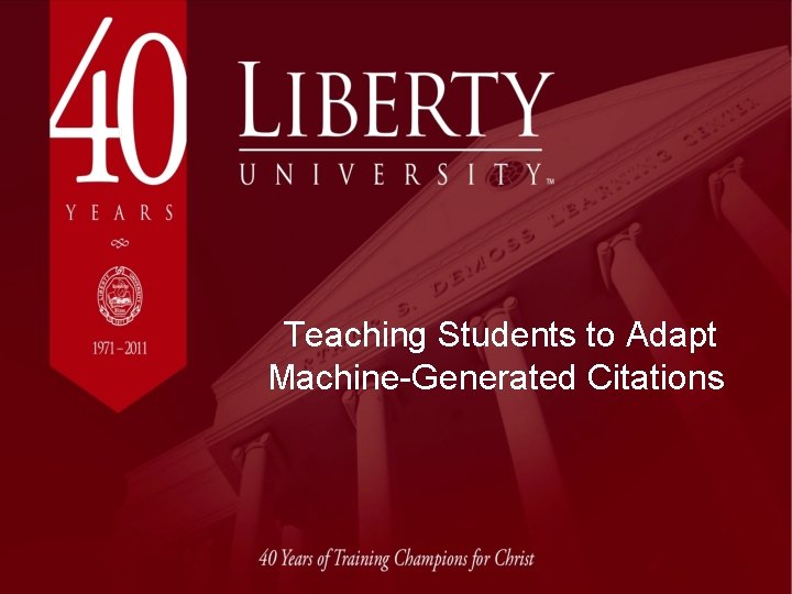 Teaching Students to Adapt Machine-Generated Citations 