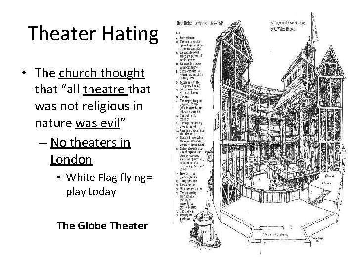 Theater Hating • The church thought that “all theatre that was not religious in