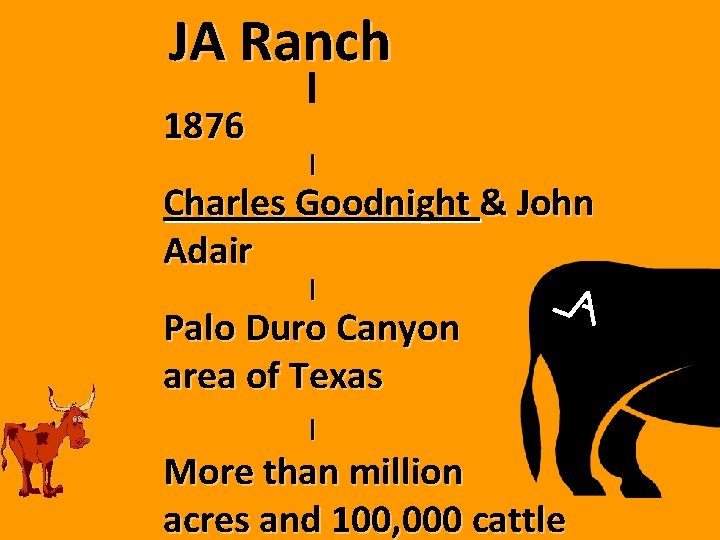 JA Ranch 1876 | Charles Goodnight & John Adair | Palo Duro Canyon area