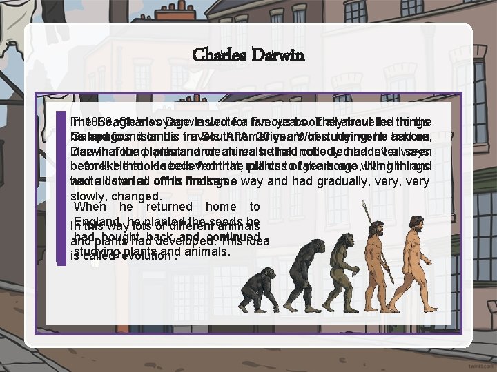 Charles Darwin In 1859, The Beagle’s Charles voyage Darwin lasted wrotefor a famous five
