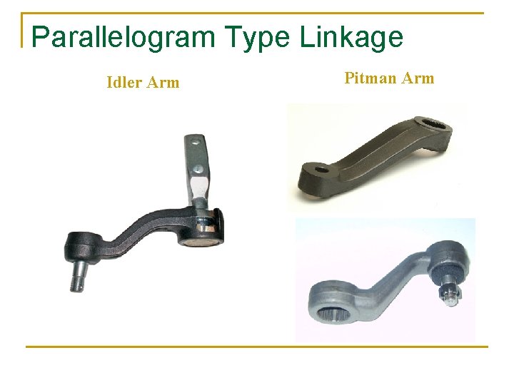 Parallelogram Type Linkage Idler Arm Pitman Arm 