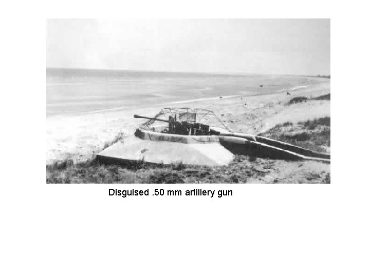 Disguised. 50 mm artillery gun Disguised. 50 mm artillery gun