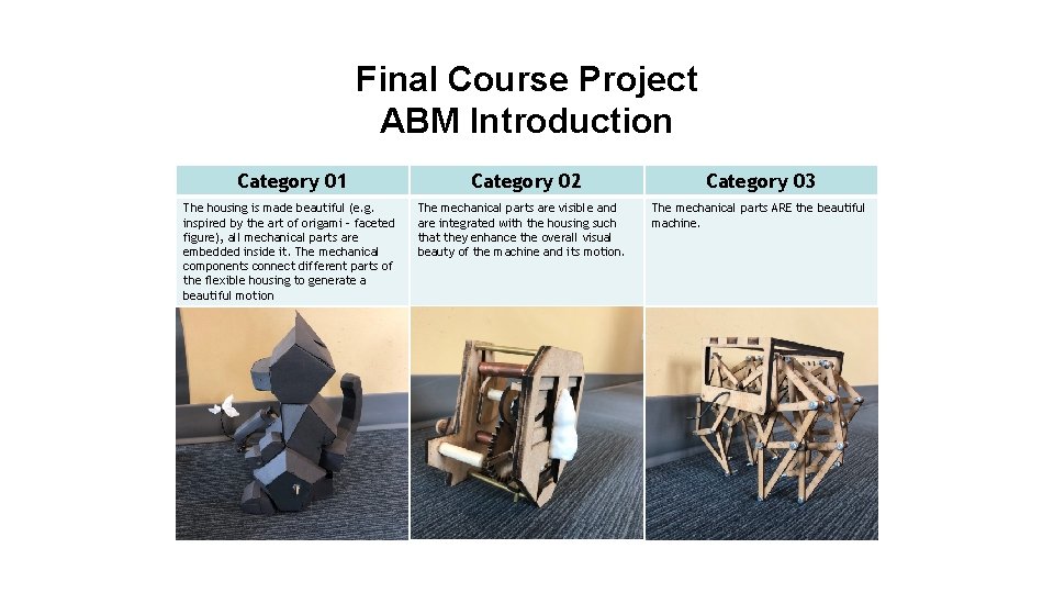 Final Course Project ABM Introduction Category 01 The housing is made beautiful (e. g.