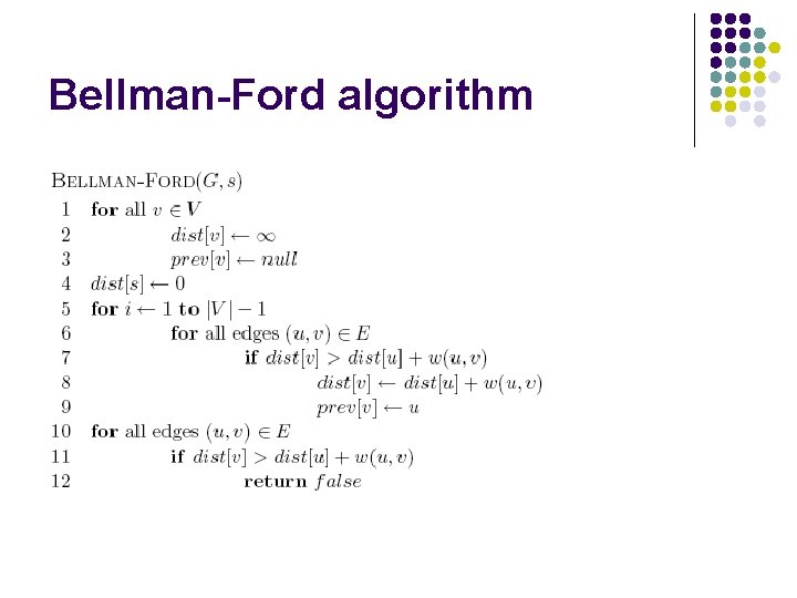 Bellman-Ford algorithm 