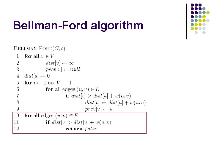 Bellman-Ford algorithm 