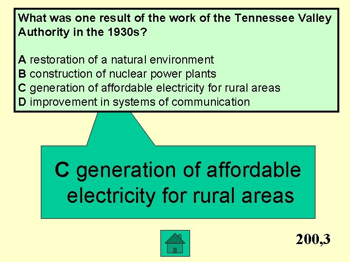 What was one result of the work of the Tennessee Valley Authority in the