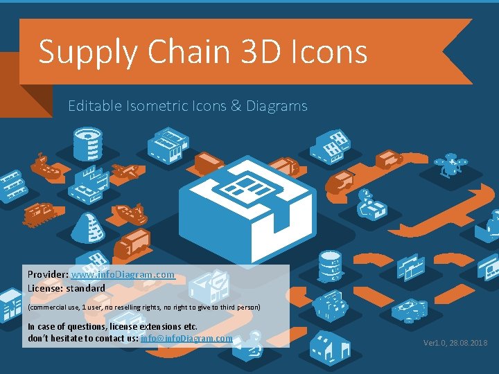 Supply Chain 3 D Icons Editable Isometric Icons & Diagrams Provider: www. info. Diagram.