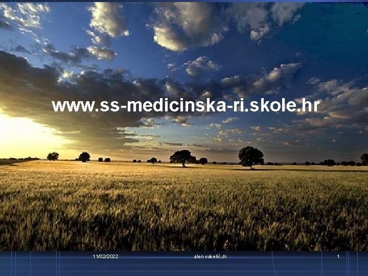 www. ss-medicinska-ri. skole. hr 11/02/2022 alen vukelić, dr 1 