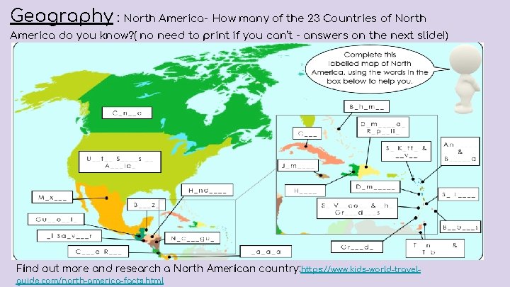 Geography : North America- How many of the 23 Countries of North America do