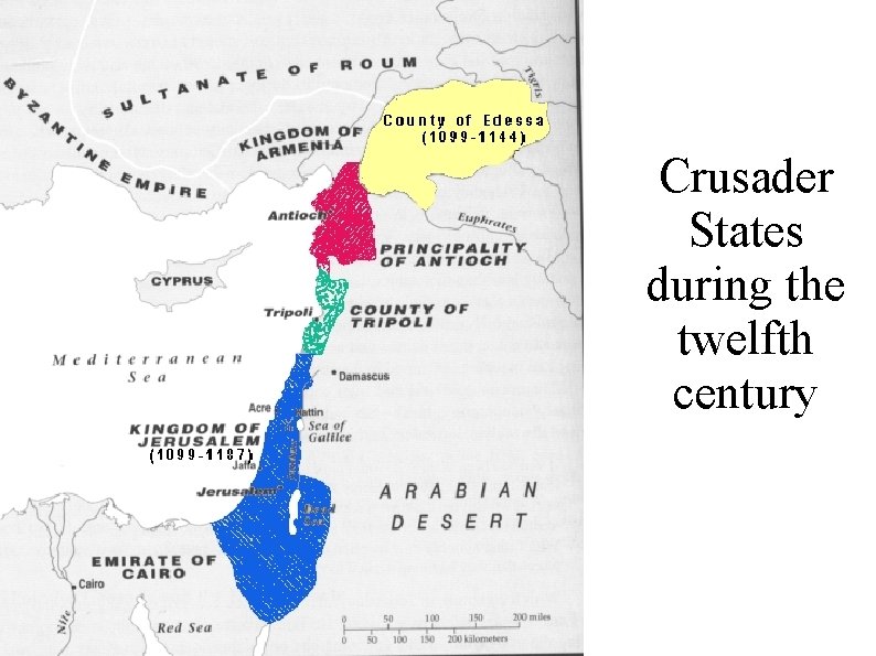 Crusader States during the twelfth century 