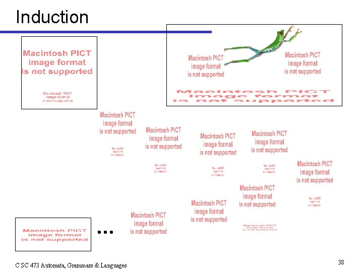 Induction C SC 473 Automata, Grammars & Languages 38 