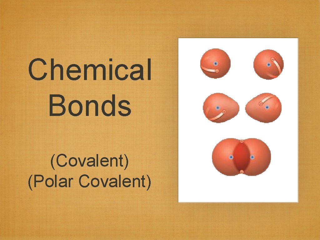 Chemical Bonds (Covalent) (Polar Covalent) 